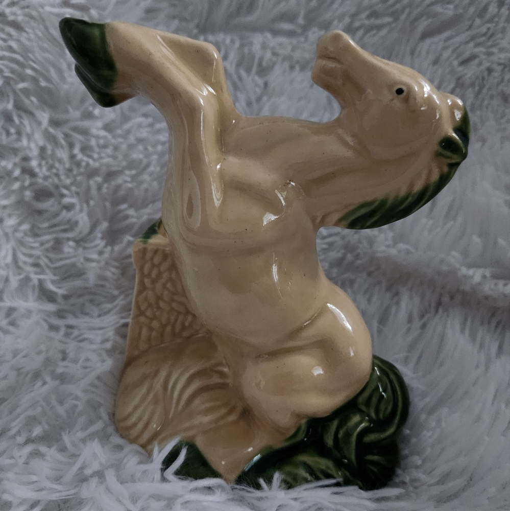 Vintage Rearing Horse Vase Ceramic Fashions OPOC